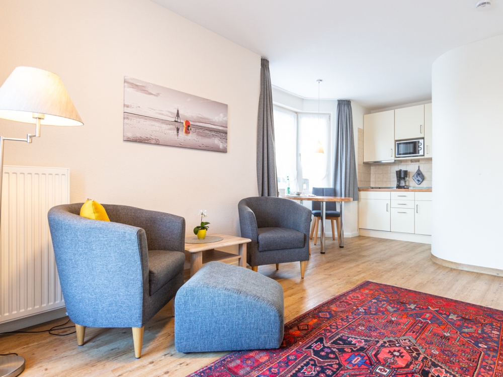 Haus Wattenblick -  Studio 5 - 10 - Wohnbereich